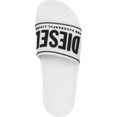 Diesel Mayemi Pool Slides 3D Logo - White/Black